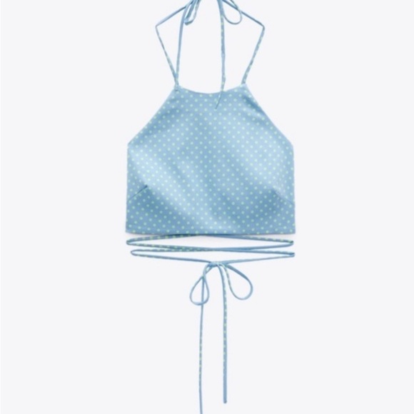 Zara Polka Dot Cropped Top & Mini Skirt 2 Pieces Set - Picture 10 of 12